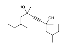 3,5,8,10-tetramethyldodec-6-yne-5,8-diol结构式