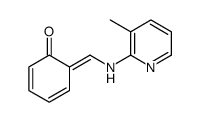6-[[(3-methylpyridin-2-yl)amino]methylidene]cyclohexa-2,4-dien-1-one结构式