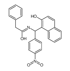 N-[(2-hydroxynaphthalen-1-yl)-(4-nitrophenyl)methyl]-2-phenylacetamide结构式