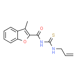 2-Benzofurancarboxamide,3-methyl-N-[(2-propenylamino)thioxomethyl]-(9CI) Structure