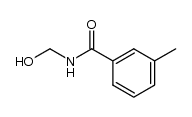 3-methyl-N-(hydroxymethyl)benzamide结构式
