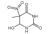 4-hydroxy-5-nitro-4,5-dihydrothymine结构式