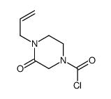 1-Piperazinecarbonyl chloride, 3-oxo-4-(2-propenyl)- (9CI) Structure