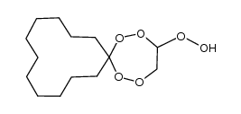 1,2,5,6-tetraoxaspiro[6.11]octadecan-3-yl hydroperoxide结构式