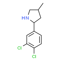 Pyrrolidine, 2-(3,4-dichlorophenyl)-4-methyl- (9CI)结构式