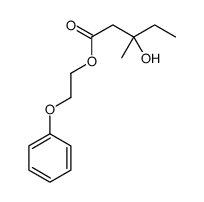 2-phenoxyethyl 3-hydroxy-3-methylpentanoate Structure