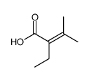 2-ethyl-3-methylbut-2-enoic acid Structure