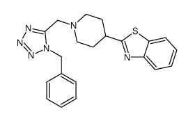 Benzothiazole, 2-[1-[[1-(phenylmethyl)-1H-tetrazol-5-yl]methyl]-4-piperidinyl]- (9CI) picture