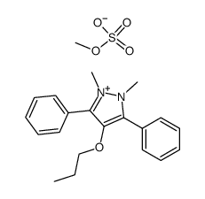 1,2-Dimethyl-3,5-diphenyl-4-n-propoxypyrazolium methyl sulfate Structure