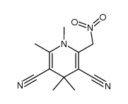 3,5-dicyano-1,4,4,6-tetramethyl-2-nitromethyl-1,4-dihydropyridine Structure