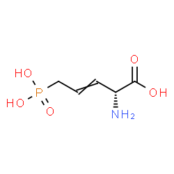 (2R)-2-Amino-5-phosphono-3-pentenoic acid structure