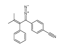 4-(1-diazo-3-methyl-2-phenylbut-2-enyl)benzonitrile Structure