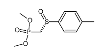 (+)-(R)-(dimethoxyphosphoryl)methyl p-tolyl sulfoxide Structure