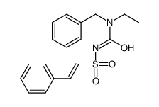 1-benzyl-1-ethyl-3-(2-phenylethenylsulfonyl)urea结构式