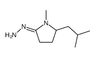 [1-methyl-5-(2-methylpropyl)pyrrolidin-2-ylidene]hydrazine Structure