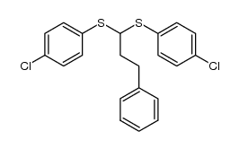 1,1-bis(p-chlorophenylthio)-3-phenylpropane Structure