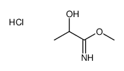 methyl 2-hydroxypropanimidate,hydrochloride Structure