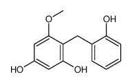 4-[(2-hydroxyphenyl)methyl]-5-methoxybenzene-1,3-diol Structure