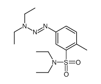 5-(diethylaminodiazenyl)-N,N-diethyl-2-methylbenzenesulfonamide结构式