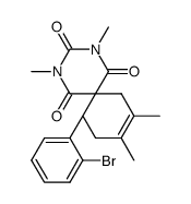 11-(2-Bromo-phenyl)-2,4,8,9-tetramethyl-2,4-diaza-spiro[5.5]undec-8-ene-1,3,5-trione结构式