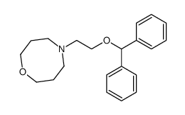 5-(2-benzhydryloxyethyl)-1,5-oxazocane结构式