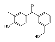 [3-(hydroxymethyl)phenyl]-(4-hydroxy-3-methylphenyl)methanone结构式