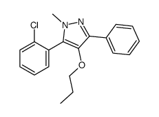 5-(2-chlorophenyl)-1-methyl-3-phenyl-4-propoxypyrazole Structure