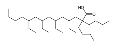 2,2-dibutyl-4,6,8,10-tetraethyltetradecanoic acid Structure