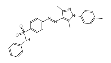 4-(3,5-dimethyl-1-p-tolyl-1H-pyrazol-4-ylazo)-N-phenyl-benzenesulfonamide Structure