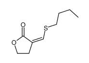 3-(butylsulfanylmethylidene)oxolan-2-one Structure
