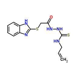 1-(2-(Benzimidazol-2-ylthio)acetyl)-4(prop-2-enyl)thiosemicarbazide Structure