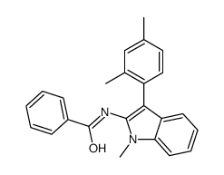 N-[3-(2,4-dimethylphenyl)-1-methylindol-2-yl]benzamide Structure
