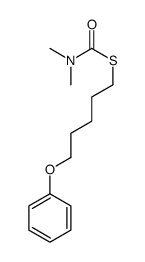 S-(5-phenoxypentyl) N,N-dimethylcarbamothioate Structure