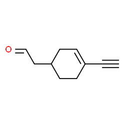 3-Cyclohexene-1-acetaldehyde, 4-ethynyl- (9CI) Structure