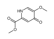 methyl 5-methoxy-4-oxo-1H-pyridine-2-carboxylate结构式