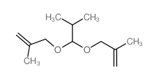 Isobutyraldehyde, bis(2-methylallyl)acetal结构式