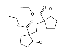 bis (ethoxycarbonyl-1 oxocyclopentyl-2)-1,2 ethane Structure