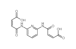 (Z)-3-[[6-(3-carboxyprop-2-enoylamino)pyridin-2-yl]carbamoyl]prop-2-enoic acid结构式