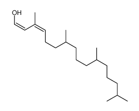 3,7,11,15-tetramethylhexadeca-1,3-dien-1-ol结构式
