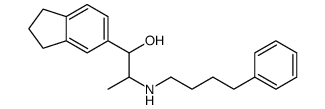 1-(2,3-dihydro-1H-inden-5-yl)-2-(4-phenylbutylamino)propan-1-ol Structure