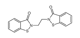 2-[2-(3-oxo-1,2-benzothiazol-2-yl)ethyl]-1,2-benzothiazol-3-one Structure