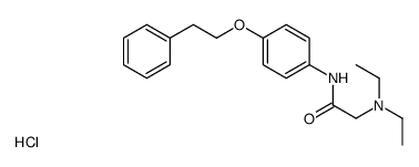 diethyl-[2-oxo-2-[4-(2-phenylethoxy)anilino]ethyl]azanium,chloride结构式