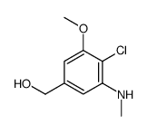 [4-chloro-3-methoxy-5-(methylamino)phenyl]methanol结构式