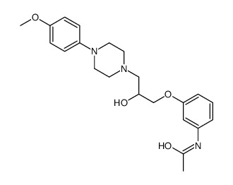 N-[3-[2-hydroxy-3-[4-(4-methoxyphenyl)piperazin-1-yl]propoxy]phenyl]acetamide结构式