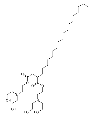 bis[2-[bis(2-hydroxyethyl)amino]ethyl] 2-octadecenylsuccinate结构式