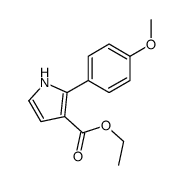 ethyl 2-(4-methoxyphenyl)-1H-pyrrole-3-carboxylate结构式