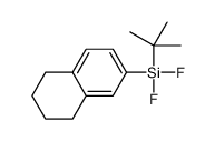 tert-butyl-difluoro-(5,6,7,8-tetrahydronaphthalen-2-yl)silane结构式