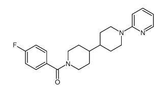 (4-fluorophenyl)-[4-(1-pyridin-2-ylpiperidin-4-yl)piperidin-1-yl]methanone结构式