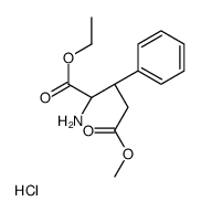 1-O-ethyl 5-O-methyl (2S)-2-amino-3-phenylpentanedioate,hydrochloride结构式