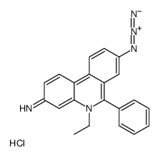 8-azido-5-ethyl-6-phenylphenanthridin-5-ium-3-amine,chloride结构式